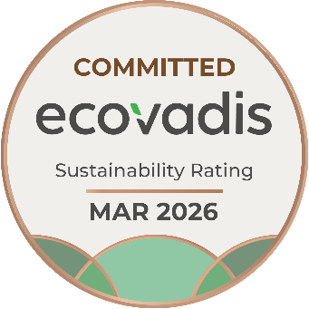 Hier sieht man das Bronze Zertifikat von Ecovadis für Nachhaltigkeit